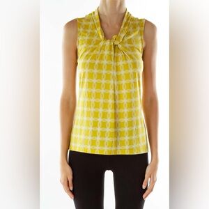 🌟Banana Republic Yellow & White Print Blouse